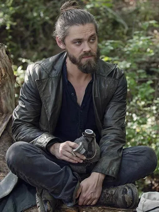 The Walking Dead Tom Payne Leather Trench Coat