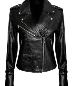 Womens The Walking Dead Negan Black Leather Jacket