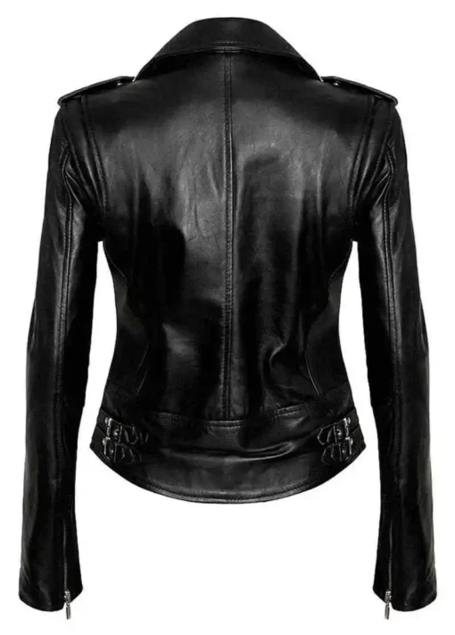 Womens The Walking Dead Negan Black Leather Jacket