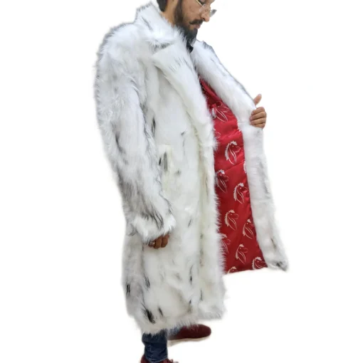 Ryan Gosling Barbie White Ken Fur Coat