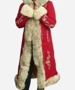 The Christmas Chronicles Goldie Hawn Red Wool Coat