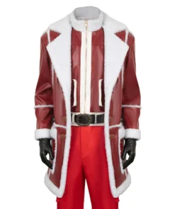 JK Simmons Santa Clause Leather Coat